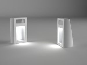 LANTERNA - Reconstructed stone bollard light - Outdoor lighting by Viscio Urban Design