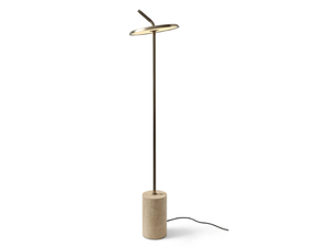 APPLE - Adjustable marble and metal floor lamp - Floor lamp by Visionnaire