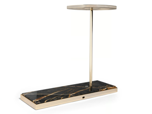 BARNABY - Cordless marble and metal table lamp - Table lamp by Visionnaire