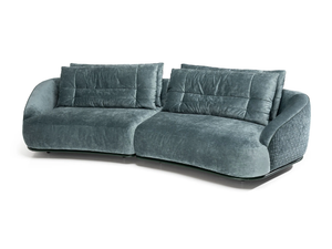 HOLDEN - Curved velvet sofa - Sofa by Visionnaire