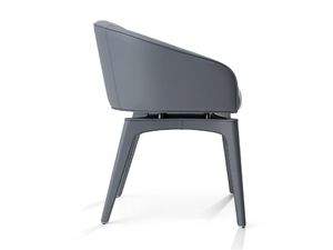 OPHELIA - Upholstered leather chair with armrests - Chair by Visionnaire