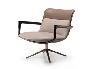 SPECTRE - Leather armchair with armrests - Armchair by Visionnaire