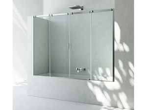 B4 - Sliding glass bathtub wall panel - Paneling by VISMARAVETRO