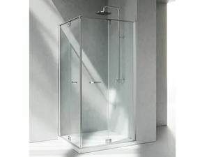 REPLAY RA+RA - Corner custom tempered glass shower cabin - Shower by VISMARAVETRO