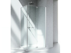 REPLAY RA+RF - Corner custom tempered glass shower cabin - Shower by VISMARAVETRO
