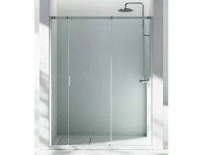 SERIE 8000 C3 - Niche crystal shower cabin with sliding door - Door by VISMARAVETRO