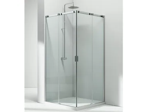 SERIE 8000 CA+CA - Corner shower cabin with sliding door - Door by VISMARAVETRO