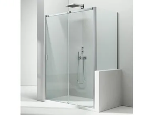 SERIE 8000 CN+CP - Corner crystal shower cabin with sliding door - Door by VISMARAVETRO
