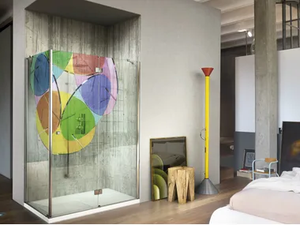 SINTESI DIGITAL PRINT - Shower cabin with digital printing on glass - Shower by VISMARAVETRO
