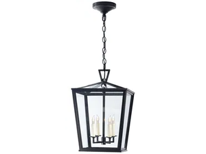 DARLANA SMALL HANGING LANTERN - Metal and glass outdoor pendant lamp - Ceiling lamp by Visual Comfort Europe