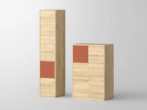 CAVUS - Solid wood highboard with doors - Door by Vitamin Design