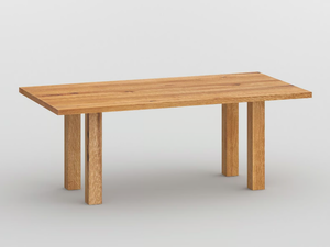 DUCK - Rectangular solid wood table - Table by Vitamin Design