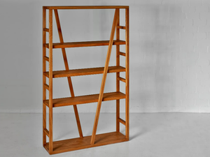 FACHWERK - Open solid wood bookcase - Cabinet by Vitamin Design
