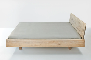 QUADRA - Solid wood double bed - Bed frame by Vitamin Design