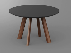 RHOMBI R - Round wooden table - Table by Vitamin Design