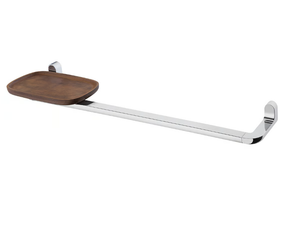 ETERNITY LONG - Chromed brass towel rail with shelf - Cabinet by VitrA Bathrooms