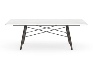 EAMES COFFEE TABLES - Rectangular Carrara marble coffee table - Coffee table by Vitra