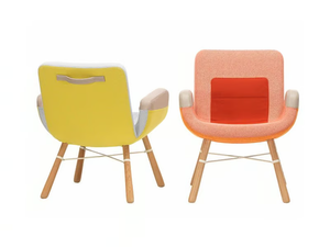 EAST RIVER CHAIR - Fabric armchair with armrests - Armchair by Vitra