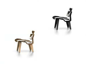 LCW CALF'S SKIN - Calfskin chair - Chair by Vitra