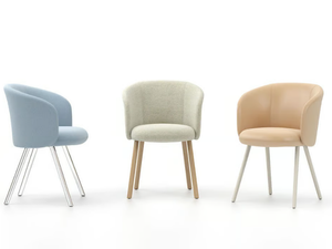 MIKADO - Upholstered chair with armrests - Chair by Vitra