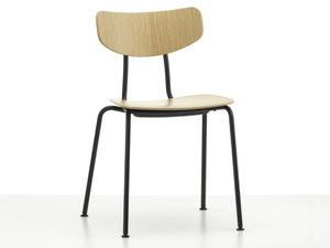 MOCA - Stackable oak chair open back _ Vitra