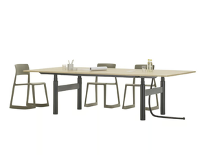 TYDE 2 - Height-adjustable rectangular meeting table - Table by Vitra