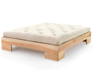 CELIDONIA ALTO - Tatami solid wood double bed - Bed frame by Vivere Zen