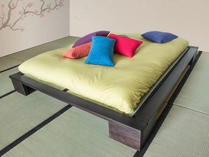 FUJIKO - Tatami solid wood double bed - Bed frame by Vivere Zen