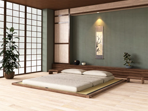 HAKO - Tatami solid wood double bed - Bed frame by Vivere Zen