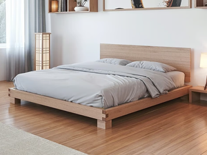 HIRO - Tatami solid wood double bed - Bed frame by Vivere Zen