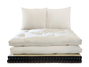 KANTO - Japanese style fabric armchair bed - Armchair by Vivere Zen