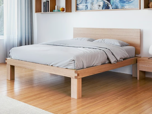 LICHENE - Solid wood double bed - Bed frame by Vivere Zen