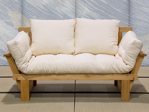 SESAMO - Japanese style 2 seater beech sofa bed - Sofa by Vivere Zen