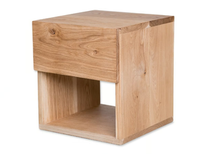 SHIRO - Japanese style wooden bedside table with drawers - Side table by Vivere Zen