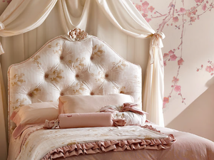 CARMEN - Tufted upholstered headboard - Bed frame by VOLPI
