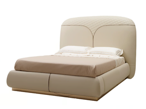 ESTER - Upholstered double bed with high headboard - Bed frame by VOLPI