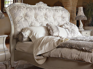 LEONARDO - Tufted upholstered headboard - Bed frame by VOLPI