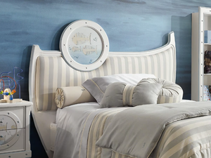 NAUTILUS - Upholstered headboard - Bed frame by VOLPI