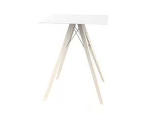 FAZ WOOD - Square HPL dining table - Table by VONDOM