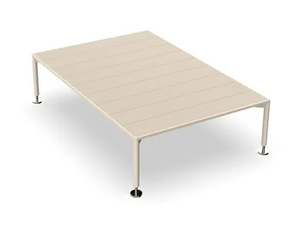 HAMPTONS - Rectangular aluminium garden side table - Side table by VONDOM