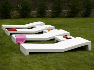 JUT - Resin sun lounger - Seat by VONDOM
