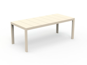 POSIDONIA - Rectangular aluminium garden table - Table by VONDOM