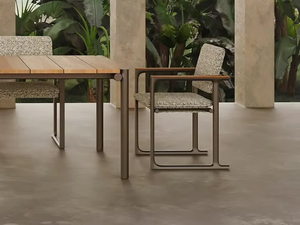 TULUM - Fabric garden chair with armrests - Chair by VONDOM