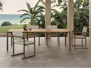 TULUM - Rectangular teak garden table - Table by VONDOM