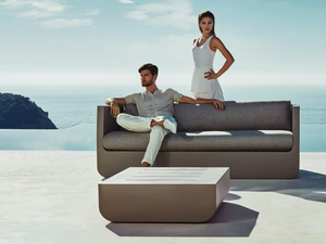ULM - Square garden side table - Side table by VONDOM