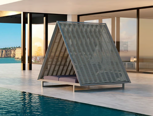 VINEYARD - Recliner garden bed with parasol - Armchair by VONDOM
