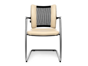 TITAN LIMITED VISIT - Cantilever reception chair with armrests - Chair by Wagner