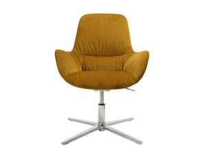 W-CLUB COMPACT - Swivel with 4-spoke base chair with armrests - Chair by Wagner