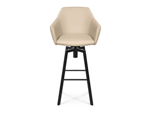 W-CUBE 5 H - Swivel barstool with armrests - Stool by Wagner