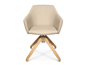 W-CUBE 5 - Swivel trestle-based easy chair - Armchair by Wagner